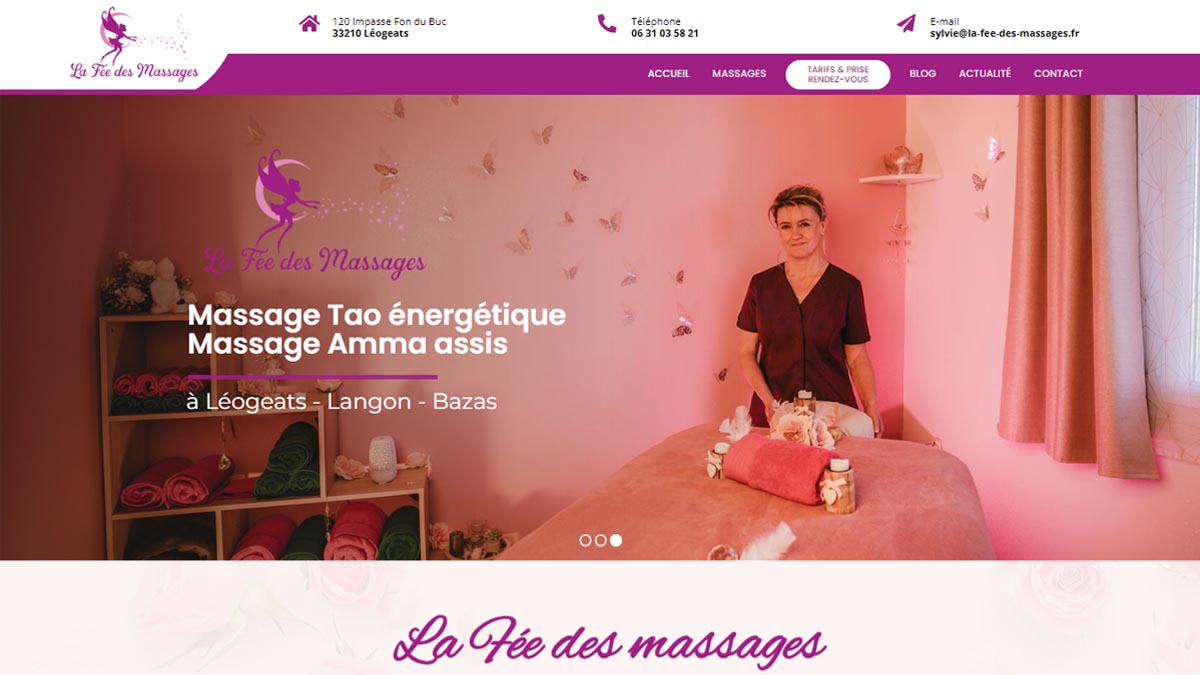 Réalisations sites internet Bordeaux - la-fee-des-massages 1200px